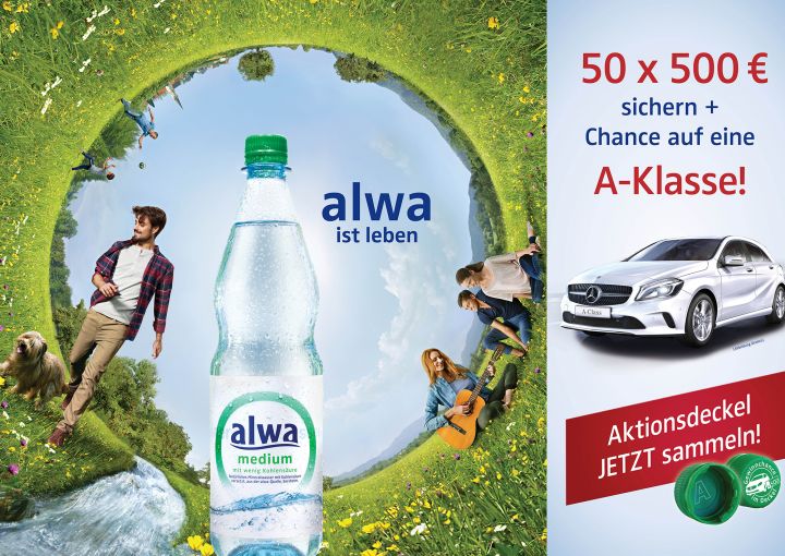 Im Sommer geht es mit alwa auf große Mineralwasser-Jagd. (alwa)